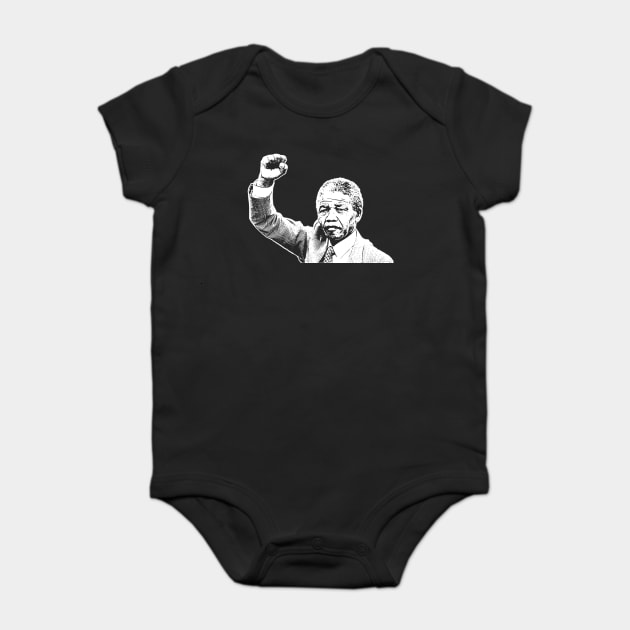 Nelson Mandela Baby Bodysuit by UrbanLifeApparel